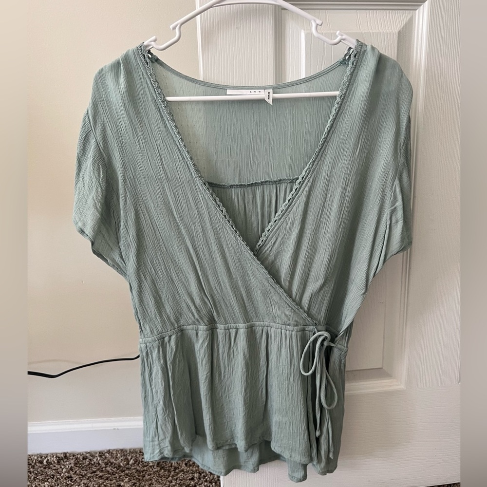 Women’s Faux Wrap Top - Size L